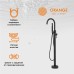 Смеситель для ванны Orange Steel Черный матовый