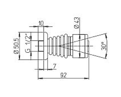 Душевая форсунка Paini 50CR721 Хром