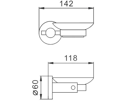 Мыльница Haiba HB8302 Нержавеющая сталь