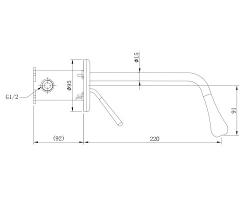 Смеситель для раковины Boch Mann Tropfen BM8928 Никель матовый