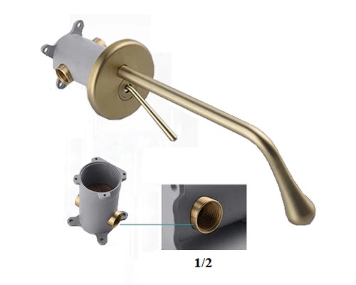 Смеситель для раковины Boch Mann Tropfen BM8928 Никель матовый