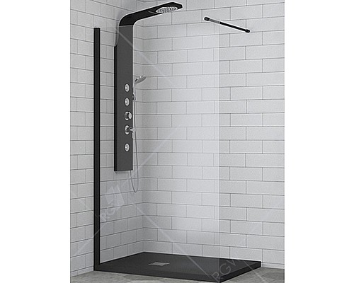 Душевая перегородка RGW Walk In WA-010B 70 351001007-24 профиль Черный стекло матовое