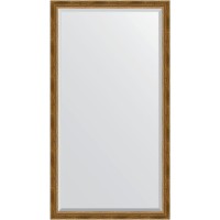 Зеркало Evoform Exclusive Floor 198х108 BY 6143 с фацетом в багетной раме - Состаренная бронза с плетением 70 мм