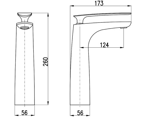 Смеситель для раковины Rav Slezak Tigris TG130.5BC Белый глянец Хром