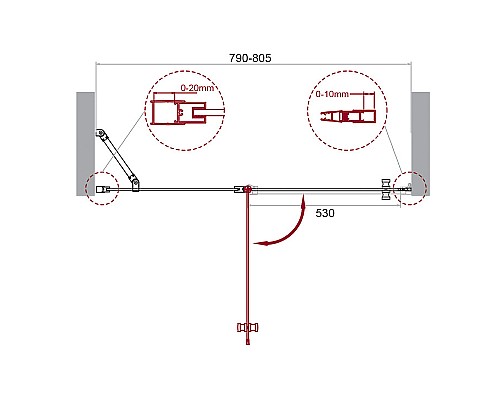 Душевая дверь BelBagno Etna 80 ETNA-B-12-60/20-C-Cr профиль Хром стекло прозрачное Душевая дверь BelBagno Etna 80 ETNA-B-12-60/20-C-Cr профиль Хром стекло прозрачное