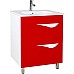 Тумба под раковину Bellezza Эйфория 60 4639109110035 Красная Белая