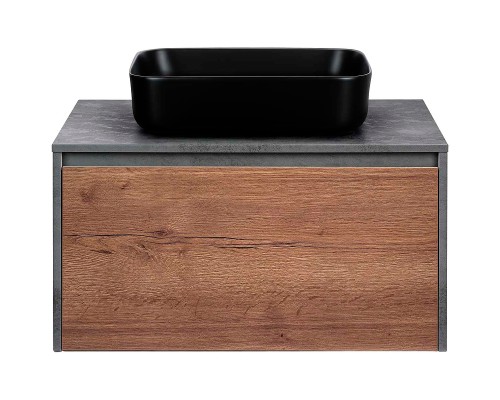 Тумба под раковину Vincea Mesa 80 VMC-2MS800TB подвесная T.Oak Beton