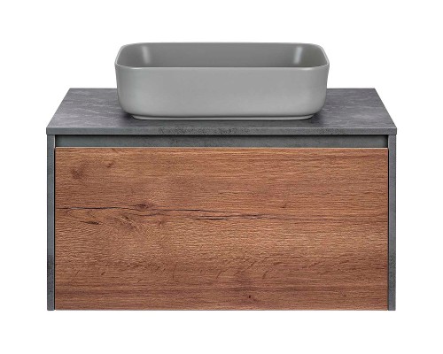 Тумба под раковину Vincea Mesa 80 VMC-2MS800TB подвесная T.Oak Beton