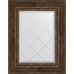Зеркало Evoform Exclusive-G 80х62 BY 4043 с гравировкой в багетной раме - Состаренное дерево с орнаментом 120 мм