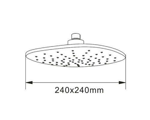 Верхний душ Agger Marine ATS05 Хром