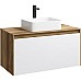 Корпус тумбы под раковину Aqwella 5 Stars Mobi 100 MOB0110DB подвесной Дуб балтийский