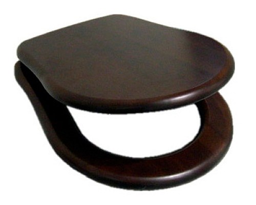 Крышка-сиденье Kerasan Retro 108840 с микролифтом, дерево/хром