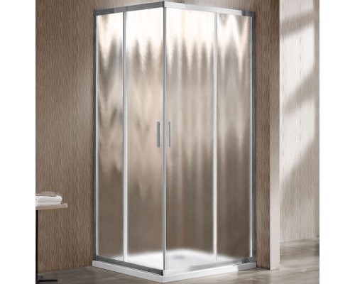 Душевой уголок Vincea Garda VSS-1G9010CH 100х90 профиль Хром стекло шиншилла