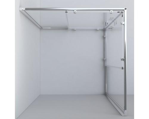 Душевой уголок Vincea Garda VSS-1G9010CH 100х90 профиль Хром стекло шиншилла