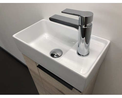 Тумба с раковиной Comforty Матэ 40 00-00000833 подвесная Дуб дымчатый