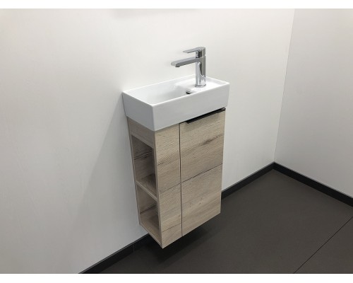 Тумба с раковиной Comforty Матэ 40 00-00000833 подвесная Дуб дымчатый