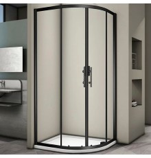 Душевой уголок Veconi Rovigo RV-07B 90х90 Черный матовый