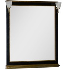 Зеркало Aquanet Валенса 100 черный краколет/золото