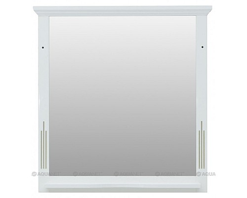 Зеркало Aquanet Тулуза 95 белый, золото