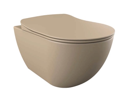 Унитаз Creavit Free FE320-11CM00E-0000 подвесной Капучино матовый без сиденья