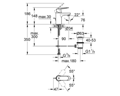 Смеситель Grohe для раковины