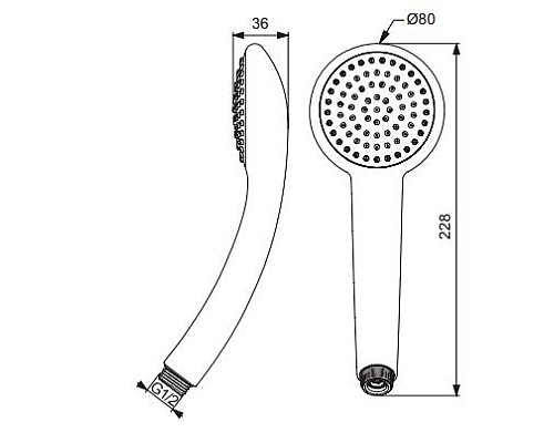 Ручной душ Vidima Fresh BA205AA Хром Ручной душ Vidima Fresh BA205AA Хром