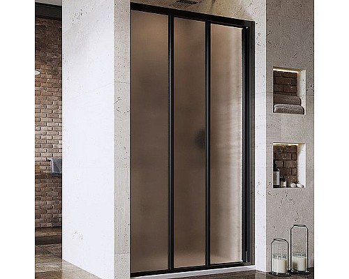 Душевая дверь Ravak Supernova ASDP3-120 00VG03R2ZG профиль Черный матовый стекло Grape