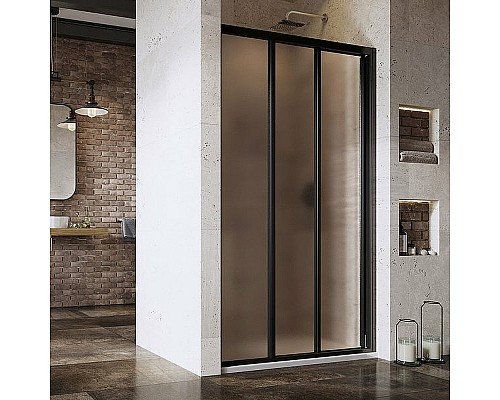 Душевая дверь Ravak Supernova ASDP3-120 00VG03R2ZG профиль Черный матовый стекло Grape