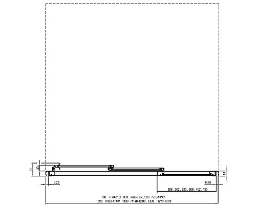 Душевая дверь Ravak Supernova ASDP3-120 00VG03R2ZG профиль Черный матовый стекло Grape