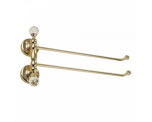 Полотенцедержатель Migliore Amerida 16607 поворотный Золото с кристаллами Swarovski