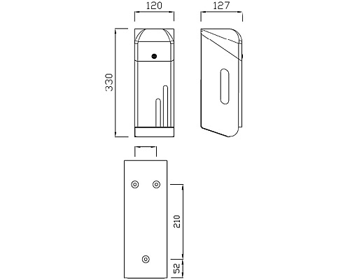 Диспенсер туалетной бумаги Nofer 05100.B Нержавеющая сталь глянцевая