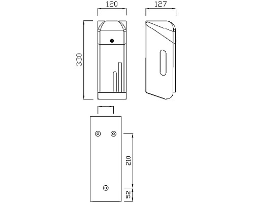 Диспенсер туалетной бумаги Nofer 05100.B Нержавеющая сталь глянцевая