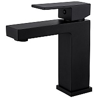 Смеситель ABBER Daheim AF8210B для раковины, черный матовый