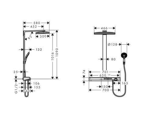Душевая система Hansgrohe Rainmaker Select