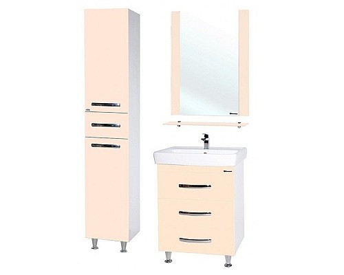 Зеркало Bellezza Рокко 50 4613706030071 с полкой Бежевое