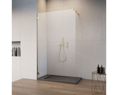 Душевое ограждение Essenza Pro 8 Gold Walk-In 105x200 прозрачное 8 мм