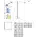 Душевое ограждение Essenza Pro 8 Gold Walk-In 105x200 прозрачное 8 мм