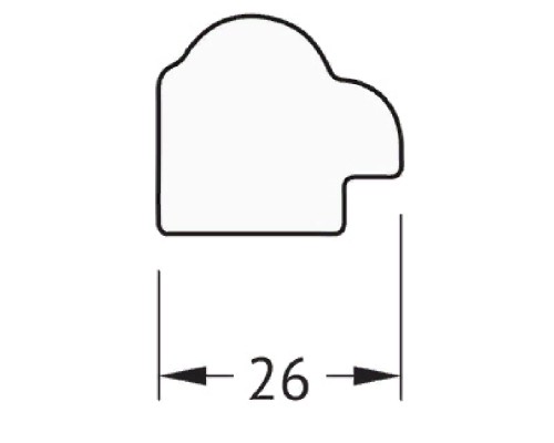 Зеркало Evoform Definite 138х48 Витая бронза