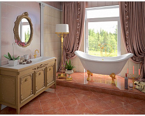 Ножки каменные к ванне Эстет СКАРЛЕТТ золото