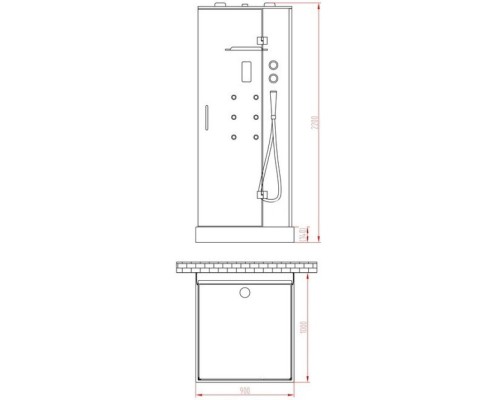 Душевая кабина Orans OLS-SR86120