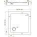 Акриловый поддон для душа Veconi Tezeo TZ-52 80x80 TZ52-80-C5 Белый