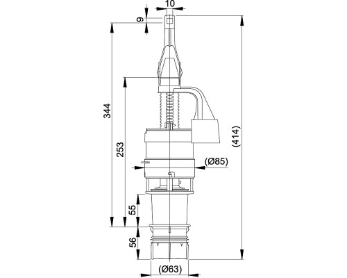 Сливная арматура Alcaplast A06E Белая