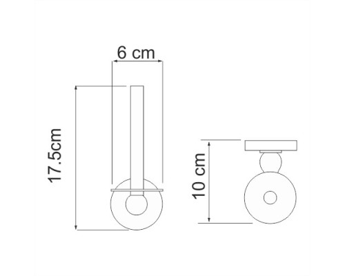 Держатель туалетной бумаги WasserKRAFT K-2297