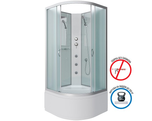 Душевая кабина Niagara Classic 90x90 NG-2308-14BKG с гидромассажем