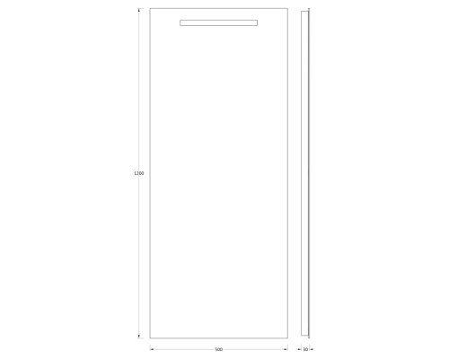Зеркало Evoform Ledline 120х50 с подсветкой