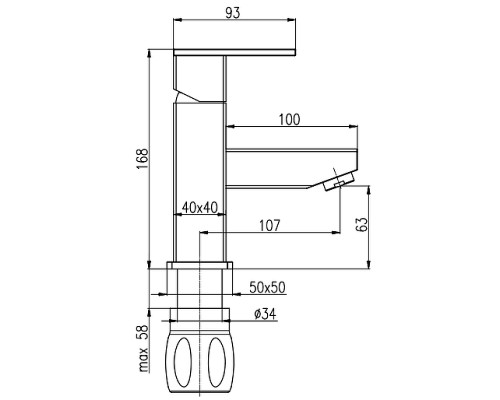 Смеситель для раковины Rav Slezak Loira LR527.5KZ Золото