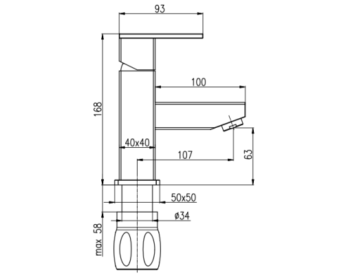 Смеситель для раковины Rav Slezak Loira LR527.5KZ Золото