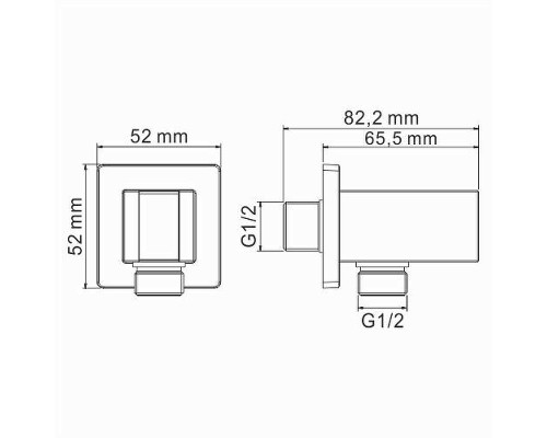 Гигиенический душ со смесителем WasserKRAFT Exter A01652 Бронза