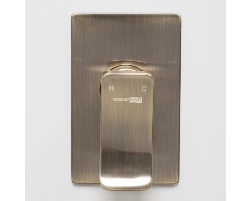 Гигиенический душ со смесителем WasserKRAFT Exter A01652 Бронза