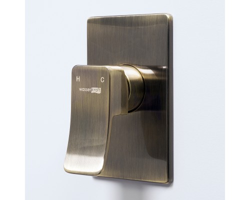 Гигиенический душ со смесителем WasserKRAFT Exter A01652 Бронза